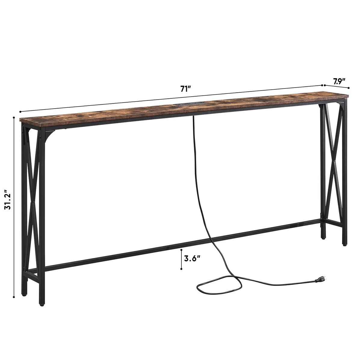 Console Table with Power Outlets H6117