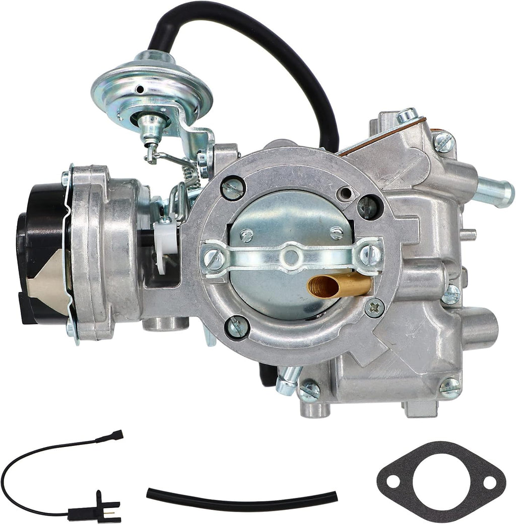 1 Barrel Carburetor for Ford 4.9L 300 Cu 4.1L 250 Cu 3.3L 200 Cu Engine, Automatic Choke With Gaskets Pack of 2 F36296
