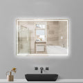 20 x 28 inch LED Bathroom Mirror, Anti-Fog Dimmable 3-Tone Lighted Vanity Mirror Q597