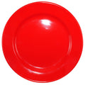 Crimson Red Stoneware Rolled Edge Wide Rim Plate - 12/Case Z9330