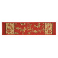 Floral Red Stair Tread Rectangle G66020