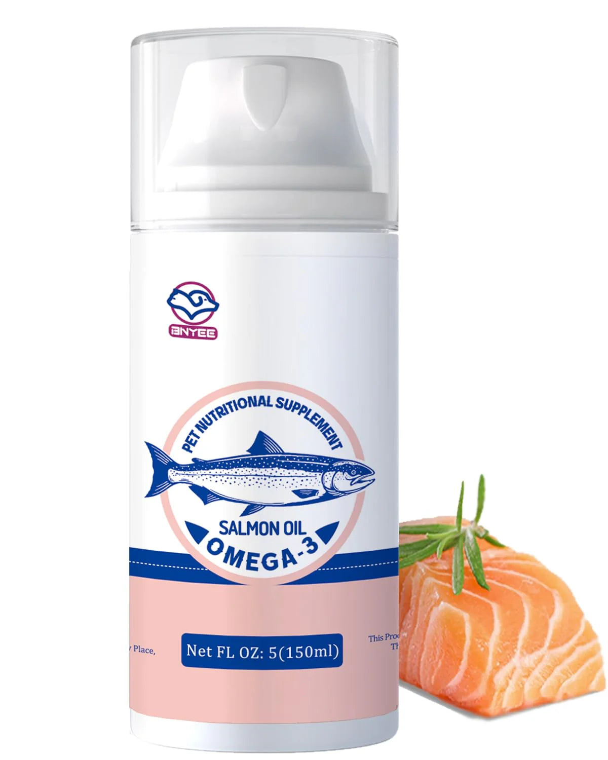 Wild Salmon Fish Oil for Small Dogs & Cats Omega 3 Skin & Coat Support R5278