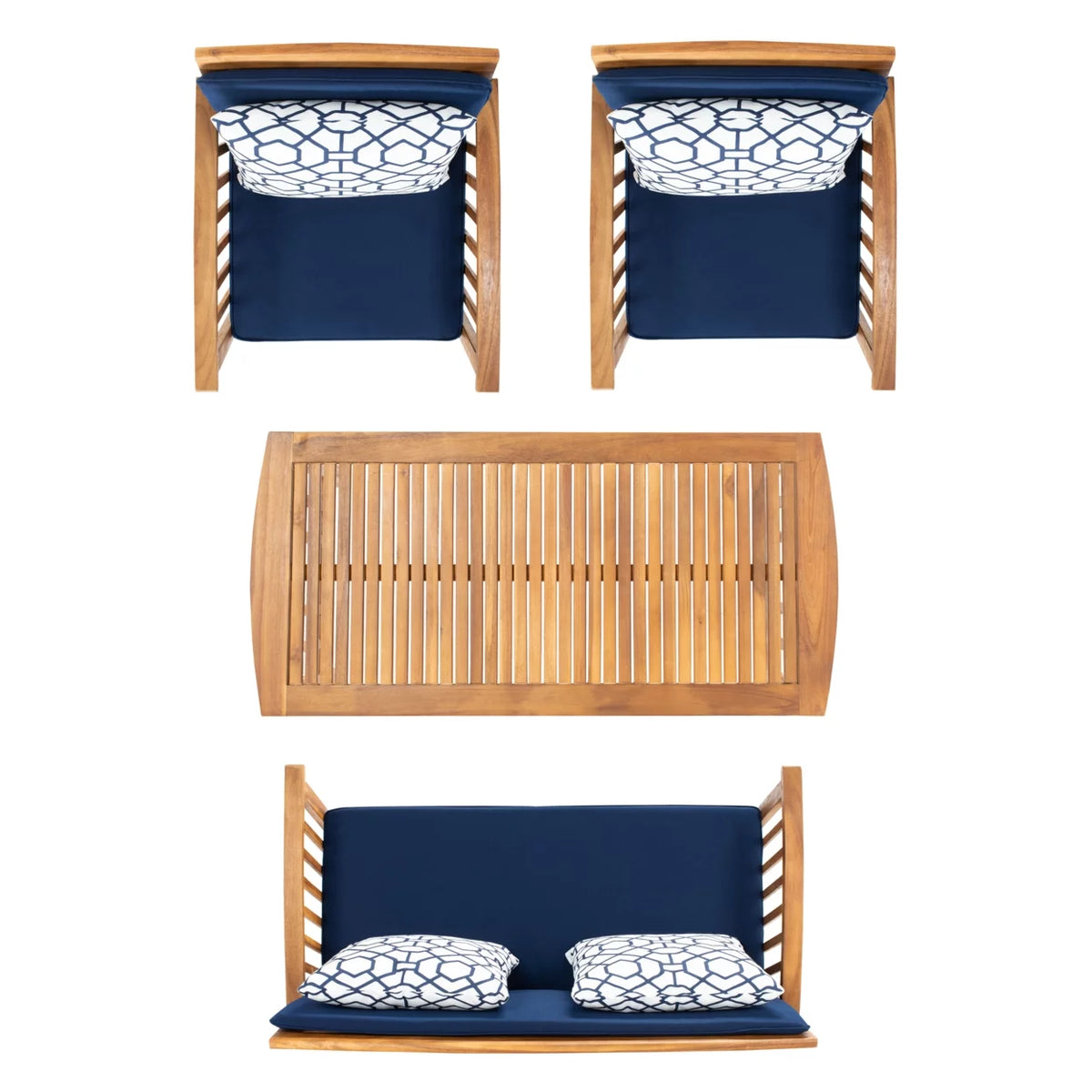 4 Pc Outdoor Conversational Set V495