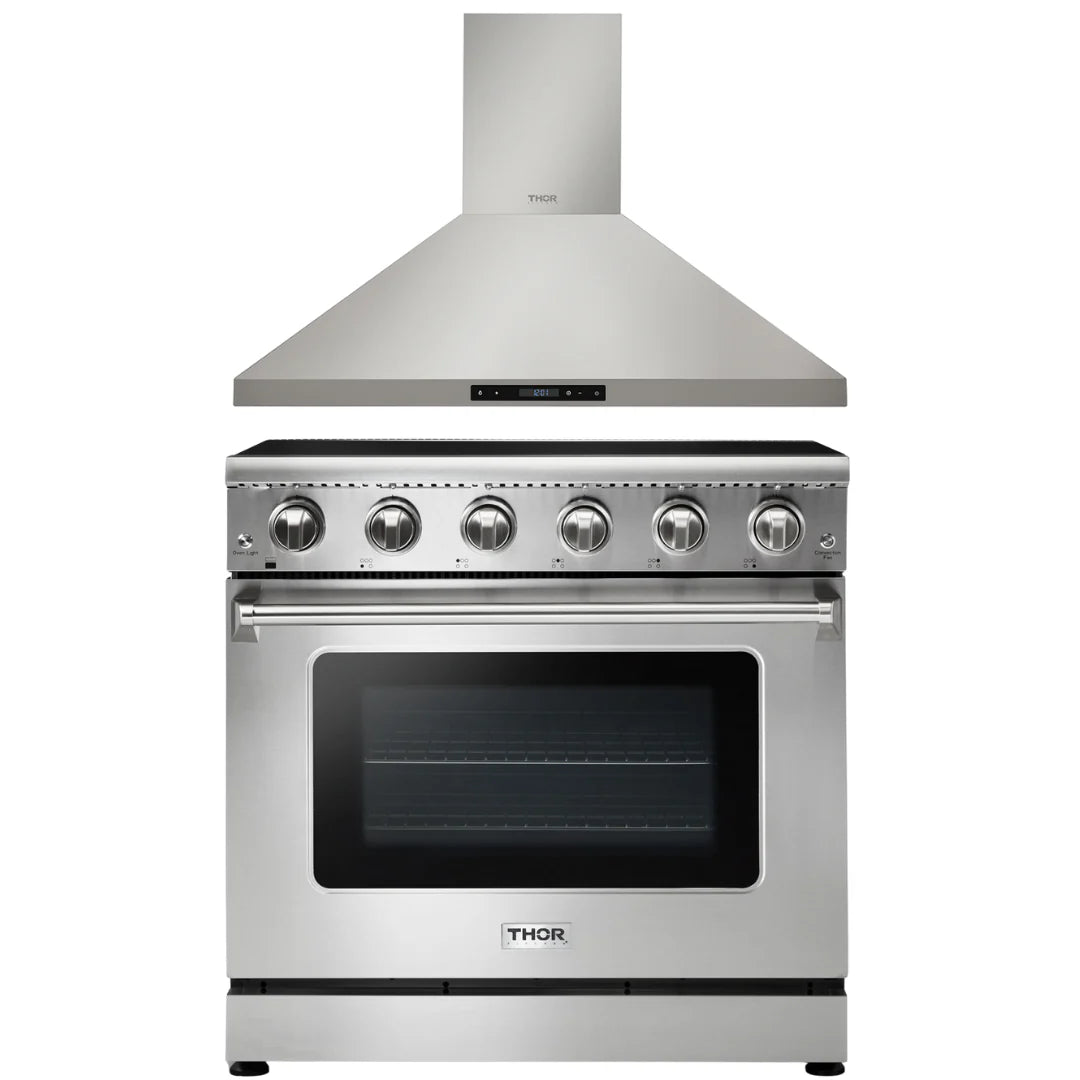 36 Electric Range and Range Hood B5811