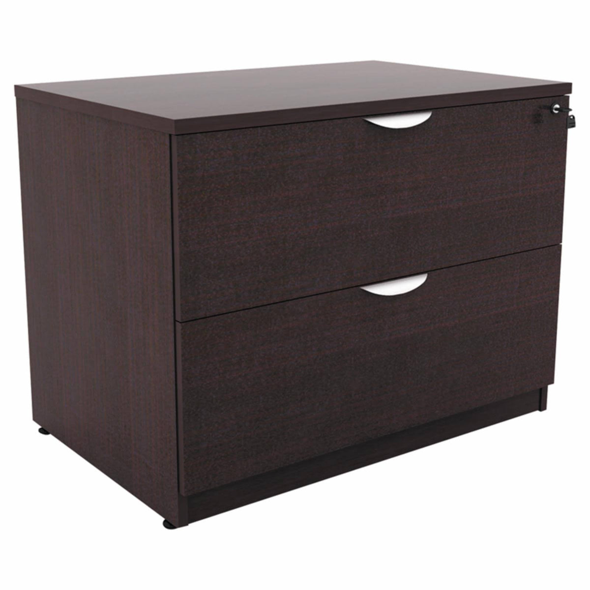 2-Drawer Lockable Filing Cabinet, Espresso J459