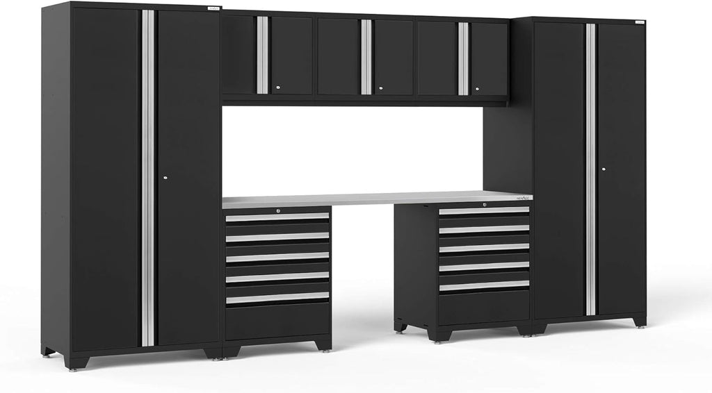 Red 8 Piece Garage Cabinets X4050