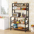 5-Tier Rustic Brown Kitchen Rack L8521