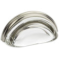 10 Pack Satin Nickel Clear Glass Cabinet Cup Pull Y4605