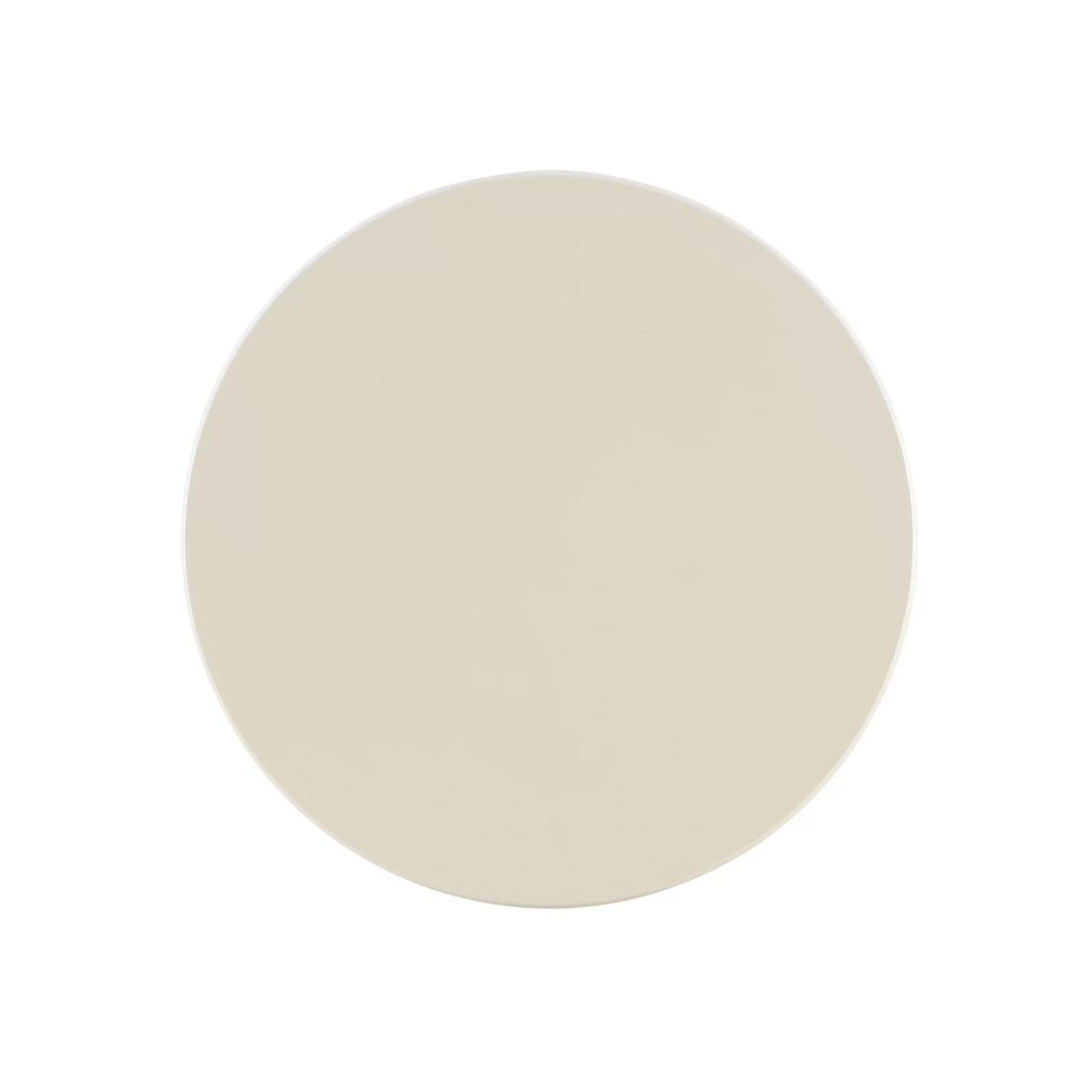 White Round Side Table with Shelf K79585