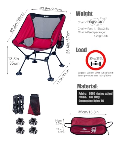 Ultralight Compact Camping Folding Beach Chair Z22522