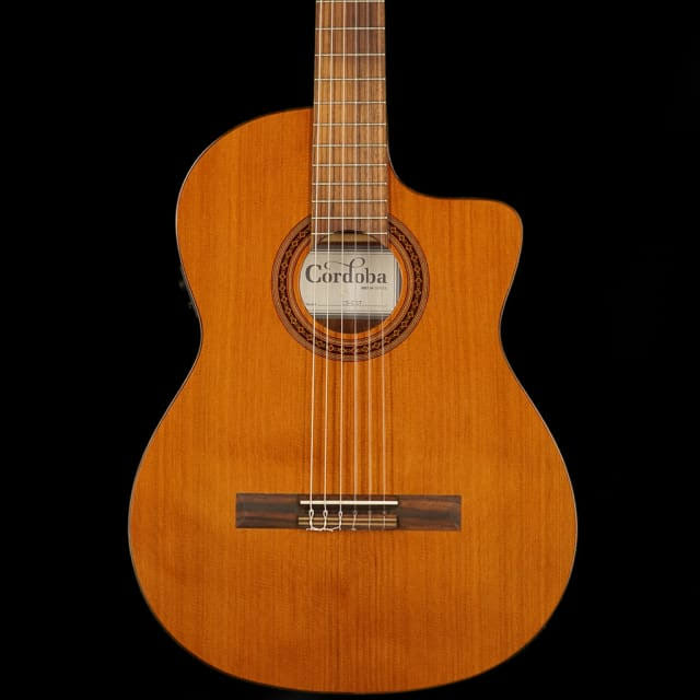 C5-CET Electric Classical Cutaway Natural Guitar O5782