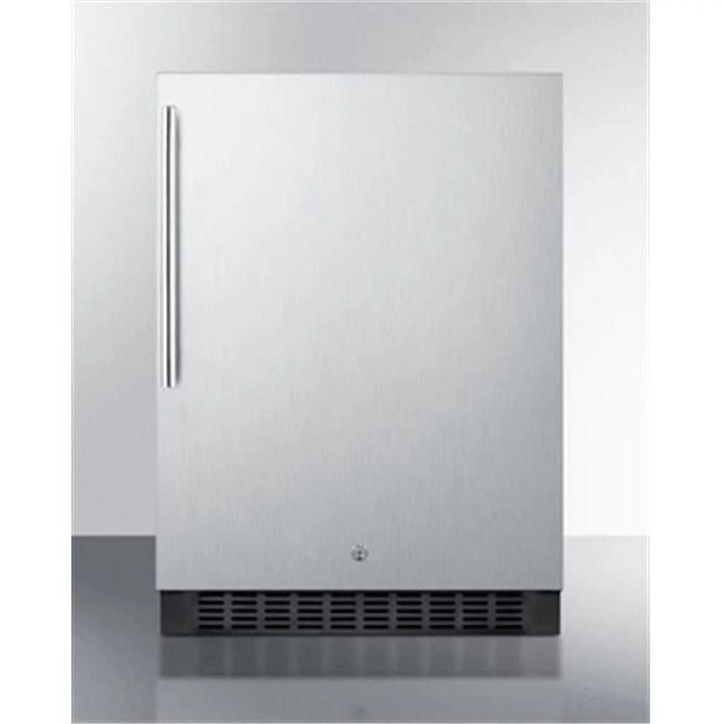 24 in. Outdoor Built-in Refrigerator with Lock - Stainless Steel G41355