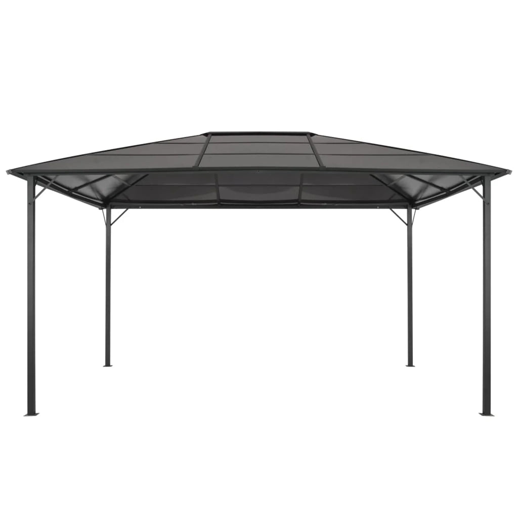 Black Outdoor Gazebo Canopy Tent 18.9ft x 9.5ft x 10.1ft S17654