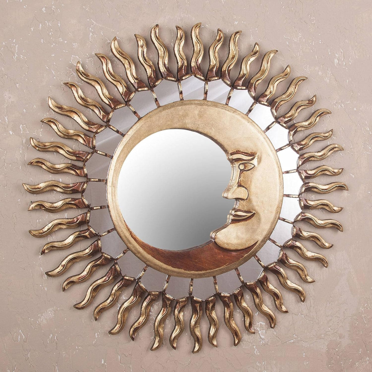Bronze Leaf Wall Mounted Mirror U7771