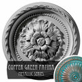 Hand-Painted Copper Green Patina Ceiling Medallion M29071