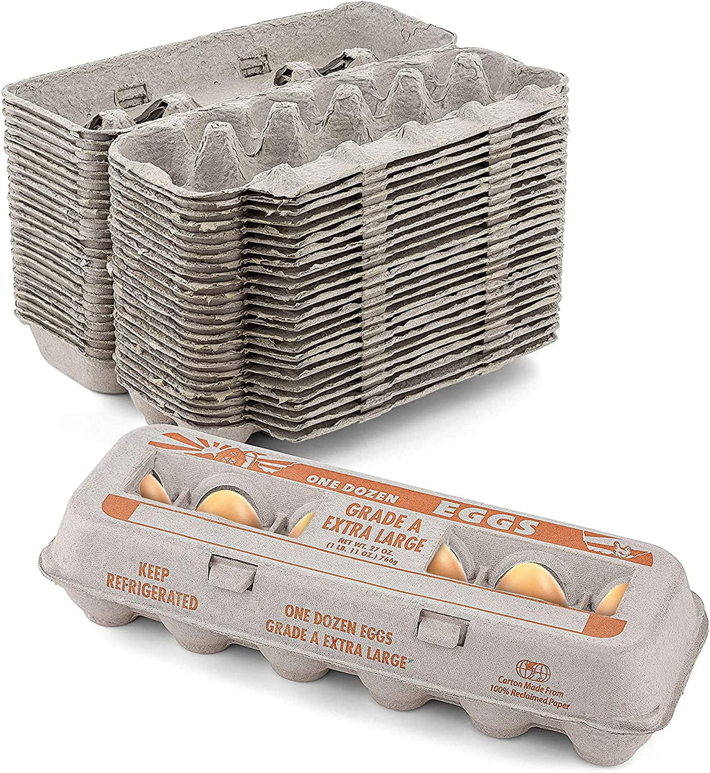 Printed XL Pulp Egg Cartons 12 Count Pack of 25 L658008