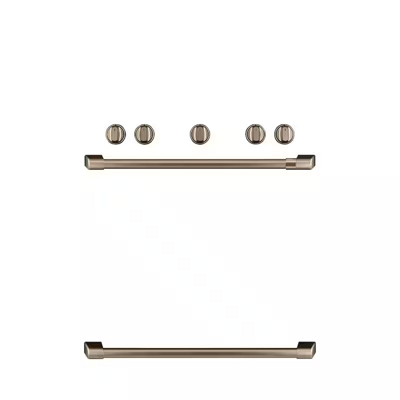 Gas Range Handle and Knob Kit in Brushed Bronze F247790