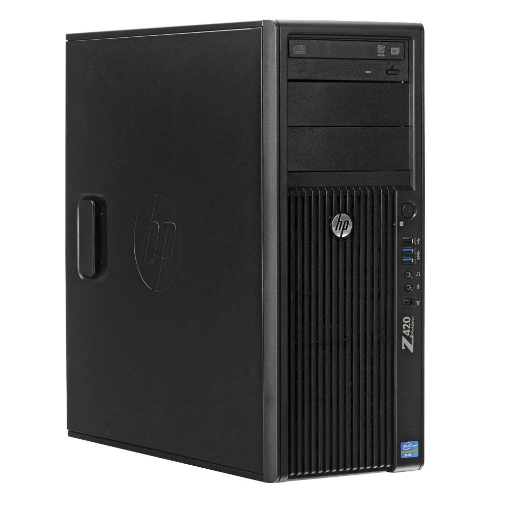 HP Z420 Workstation E5-1650 Six Core 3.2GHz 64GB 1TB SSD 2TB Q600 D977145