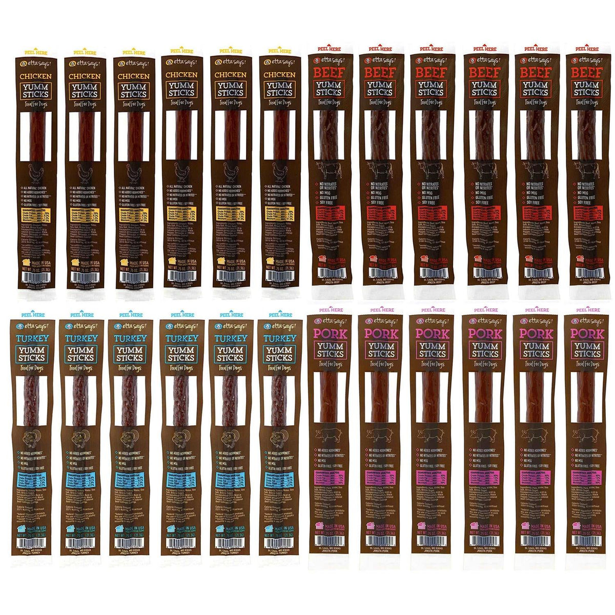 Beef Sticks Dog Treats E444