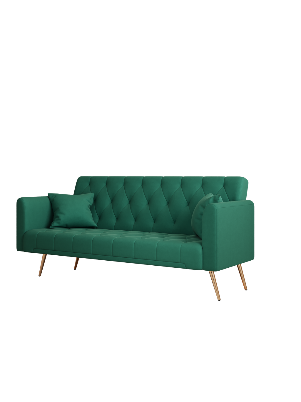 Convertible Sofa Bed Green N886