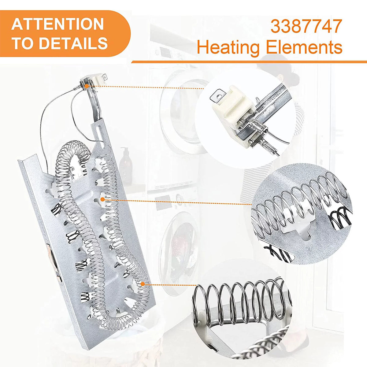 Dryer Heating Element with Thermal Fuse Kit B5911