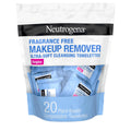 Fragrance-Free Makeup Remover Cleansing Towelette Singles 20 Ct Pack Of 6 J88255