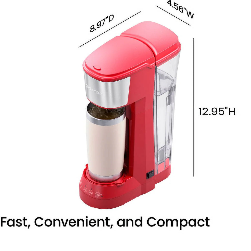 Single Serve Coffee Maker 40oz Water Reservoir Red R889