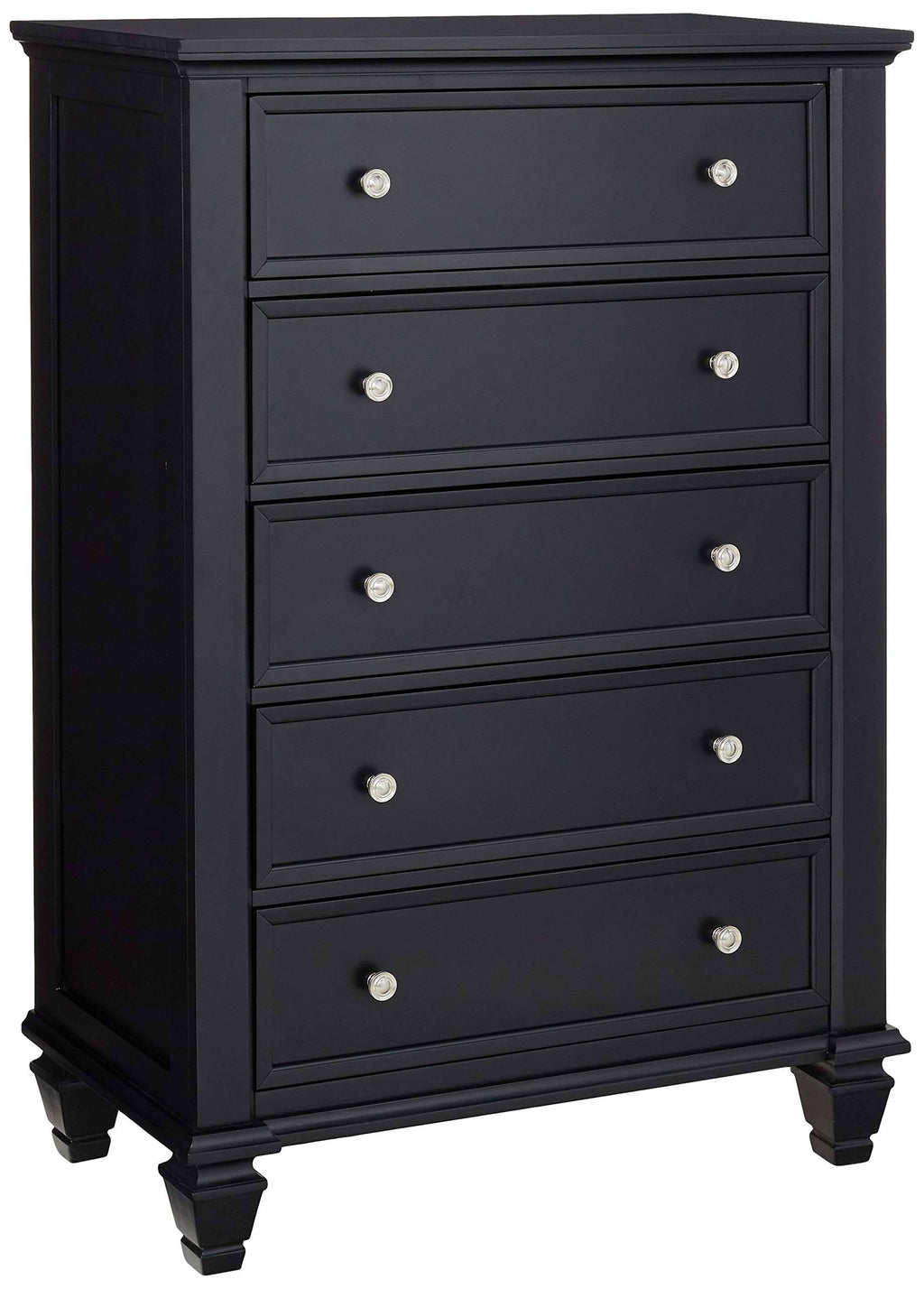 Black 5 Drawer Chest U7786