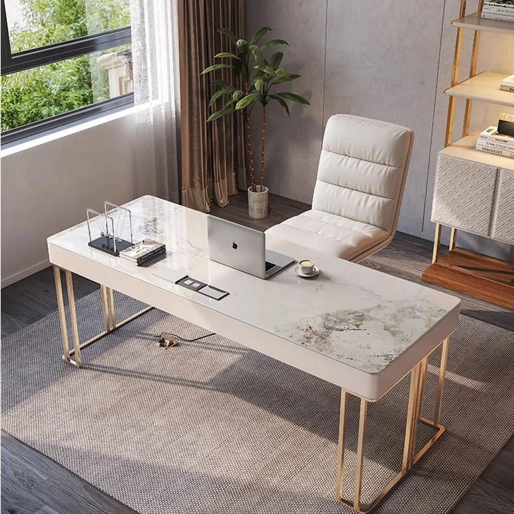 Modern Metal Computer Writing Desk with Shelf C786