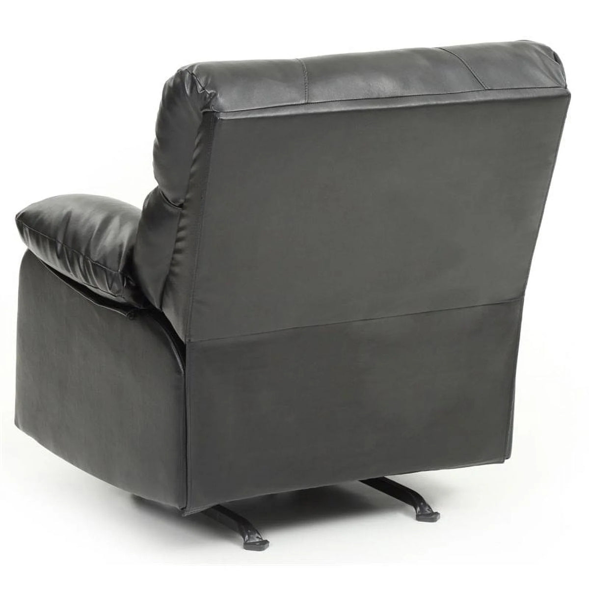Black Faux Leather Rocker Recliner R698807