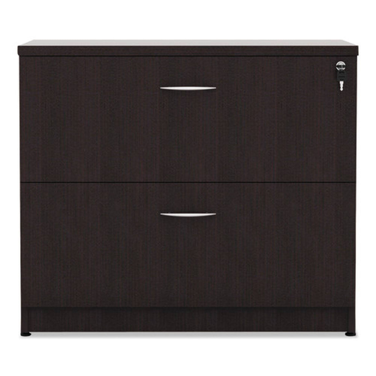 2-Drawer Lockable Filing Cabinet, Espresso J459