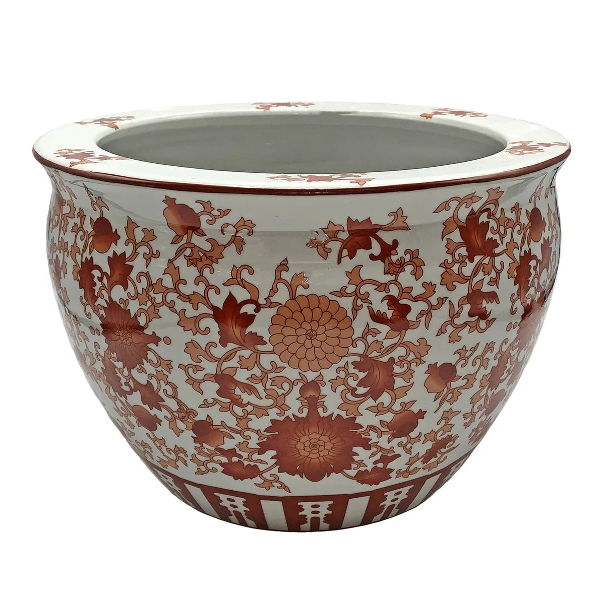 Red Coral Pattern Fish Bowl M638997
