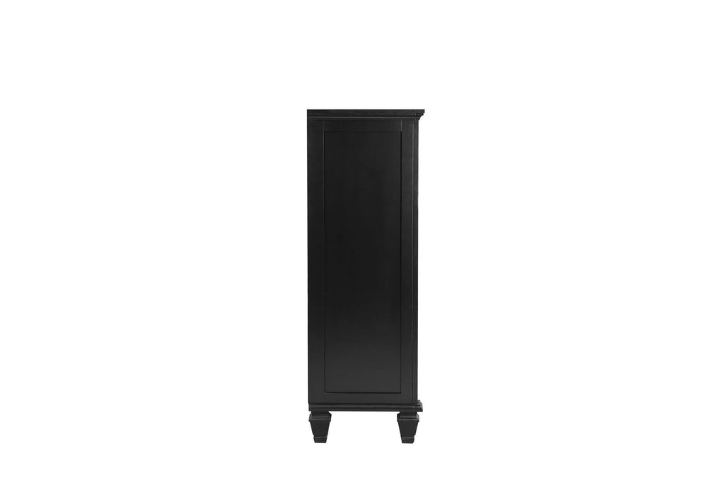 Black 5 Drawer Chest U7786