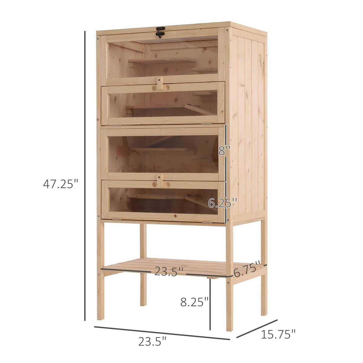 Wooden Hamster Cage S48919