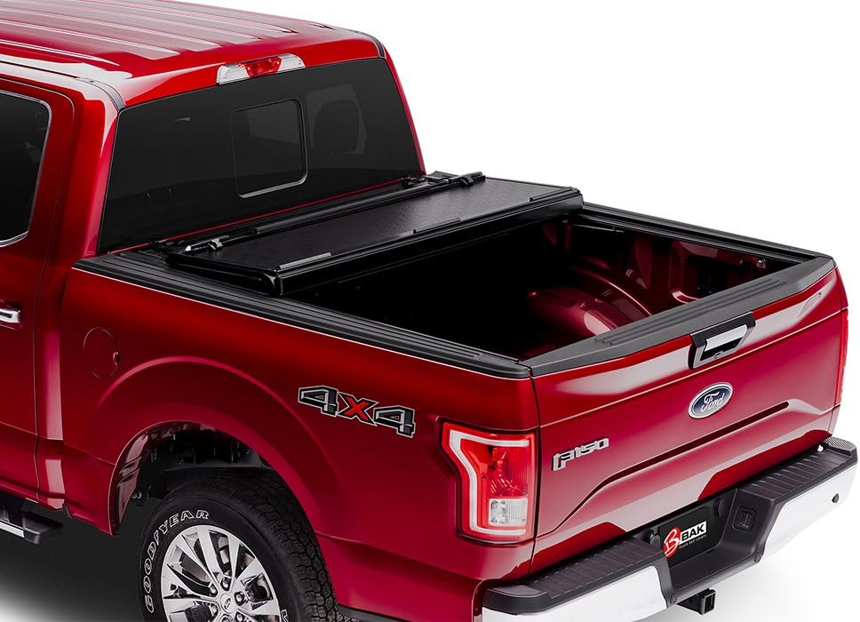 Black Hard Folding Truck Bed Tonneau Cover I9517