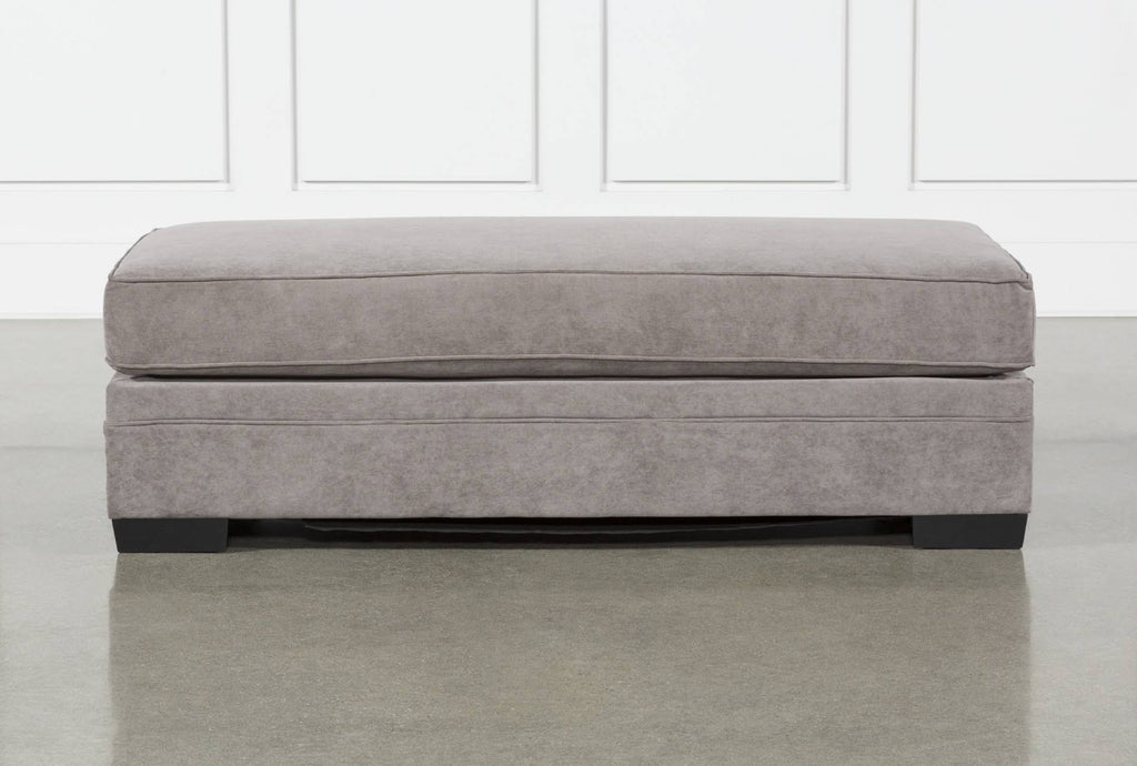 Charcoal Fabric Cocktail Ottoman A82057