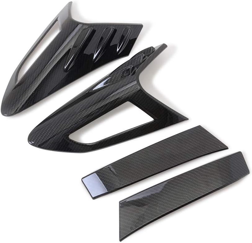 Carbon Fiber Style Tail Light Cover Trim 4-pc Pack of 2 K6586