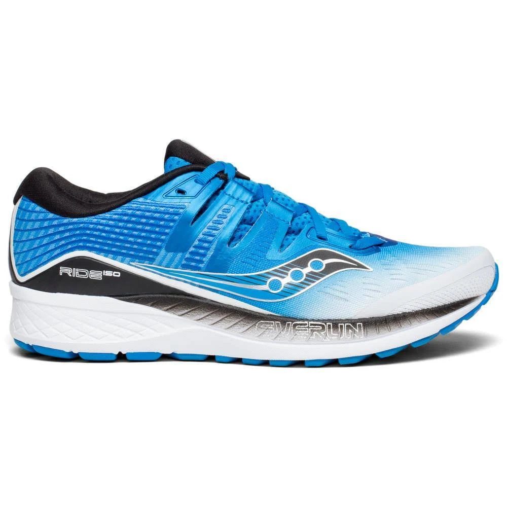 White-Black-Blue Wide Ride ISO Running Shoes U1359