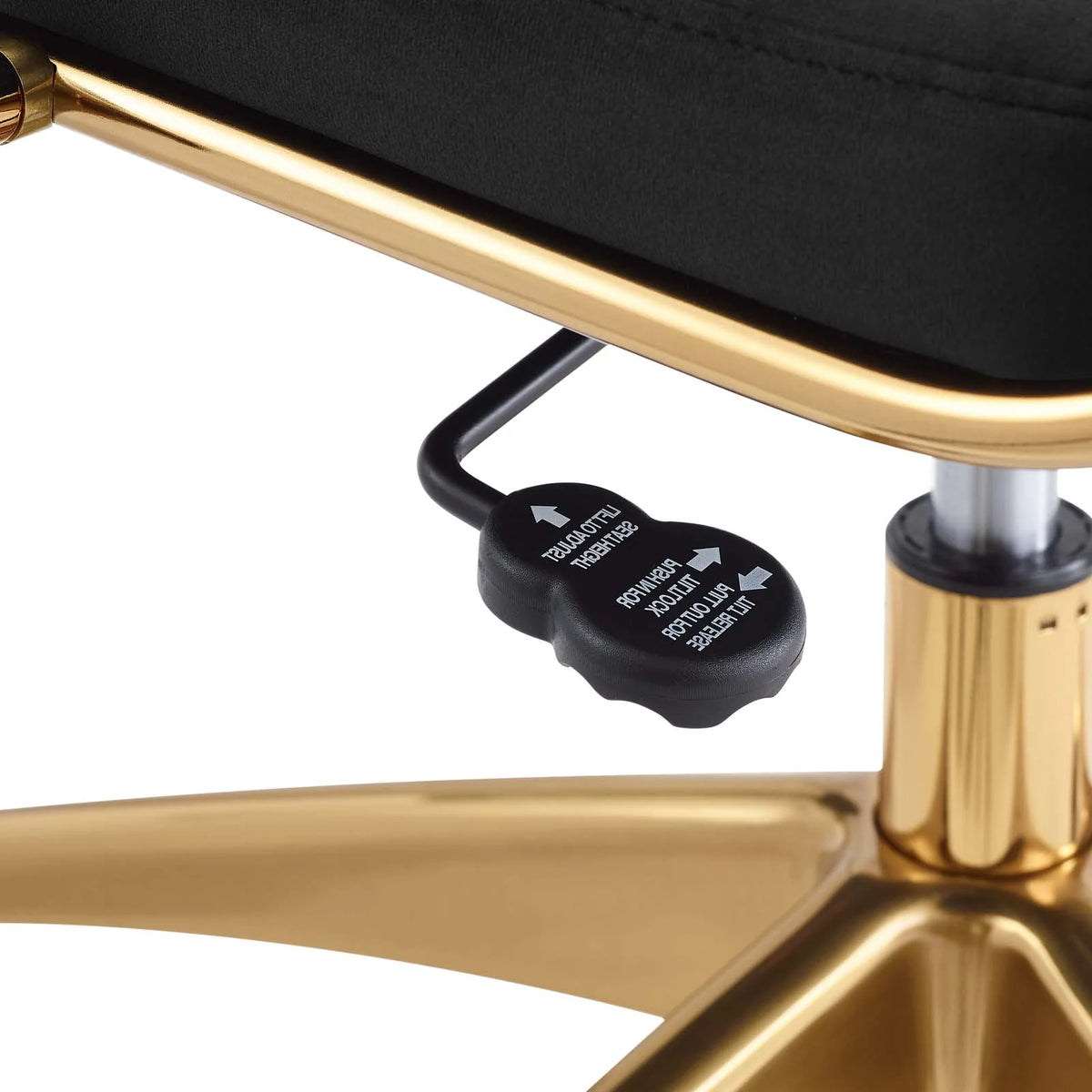 Black Velvet Computer Work Desk Chair I5622