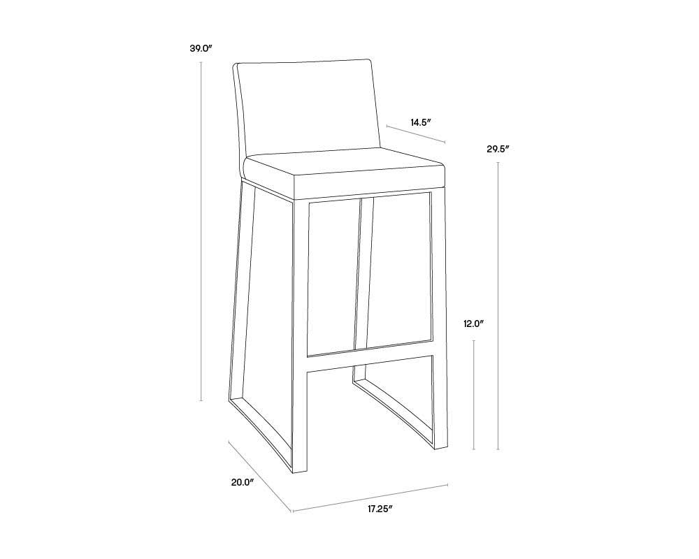 White Bar Stool K929