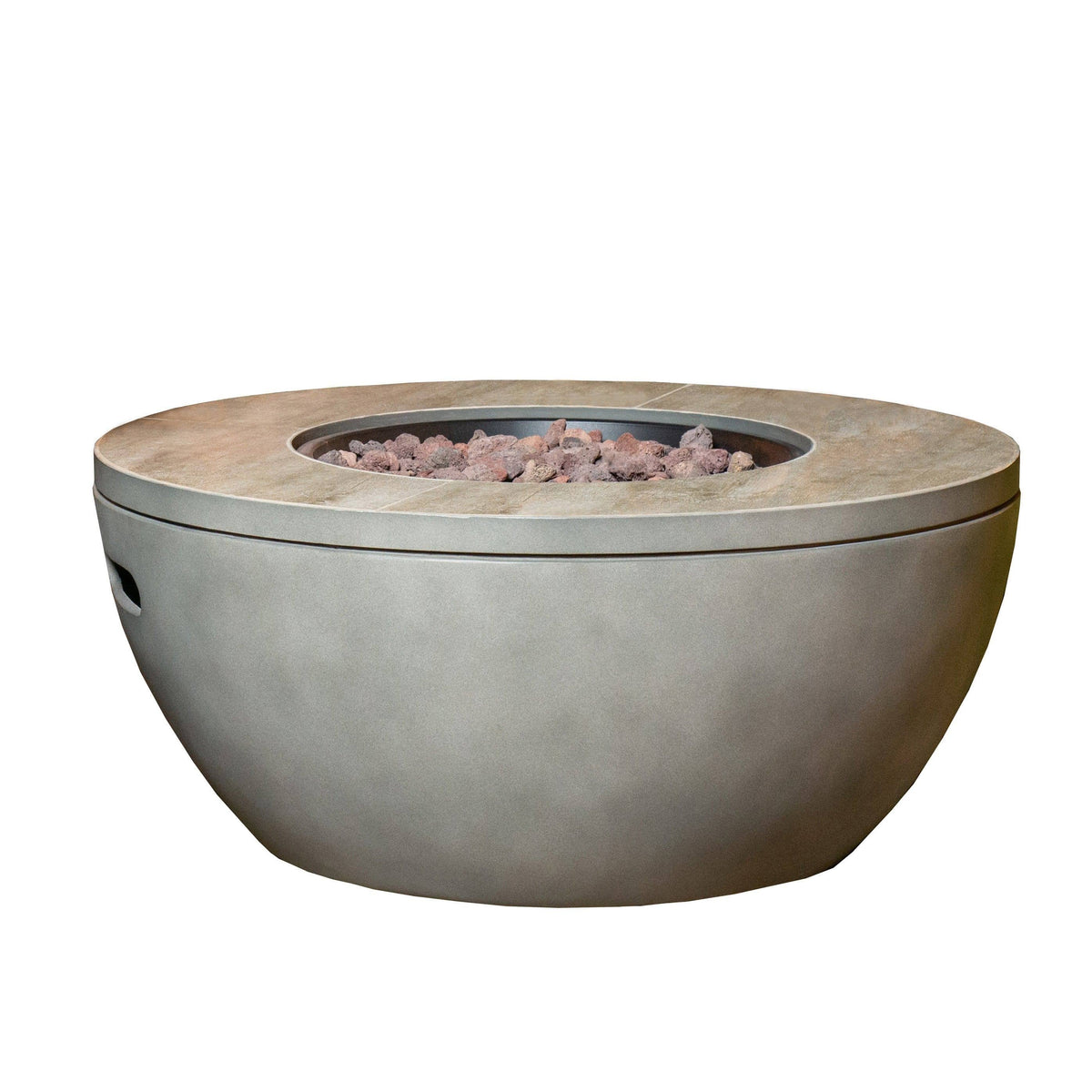 28x22 Round Gas Fire Pit W155