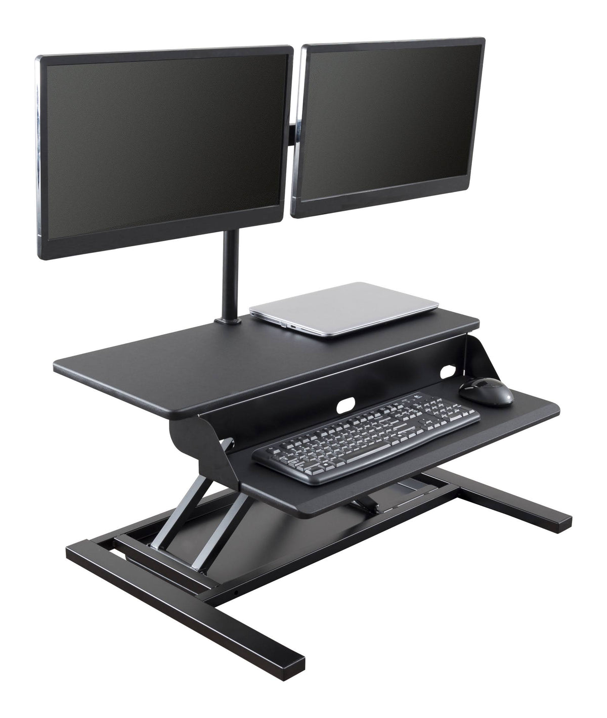 Adjustable Standing Desk Converter with Dual M E696