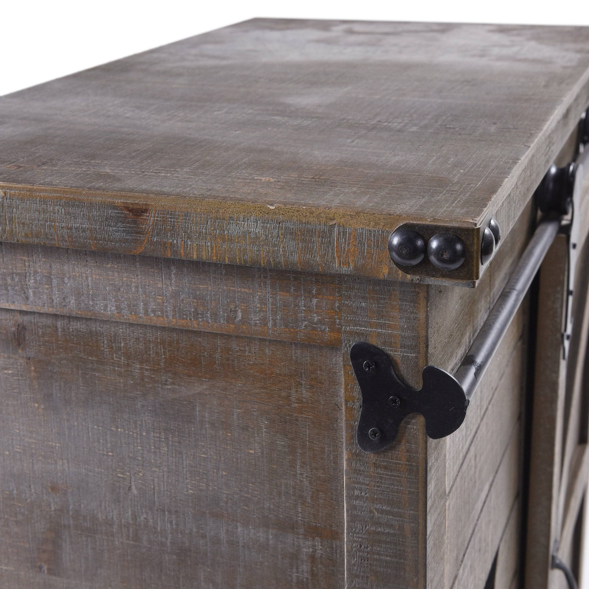 3-Drawer Driftwood Grey Side Cabinet A645950