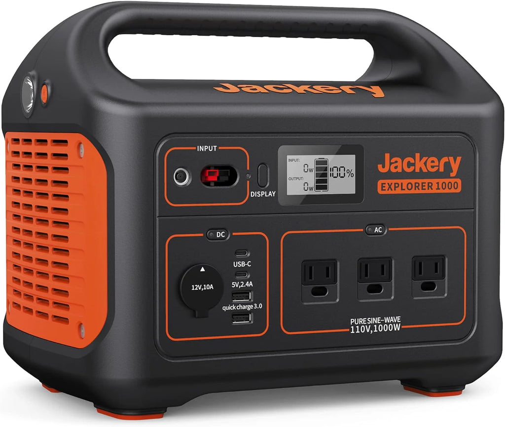 1002Wh Portable Power Station with 3x1000W AC Outlets X61429