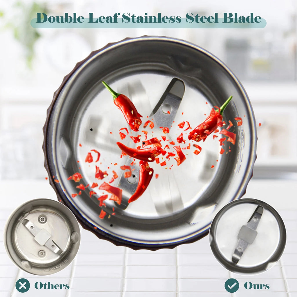 Stainless Steel Electric Coffee Bean Grinder 200W R883