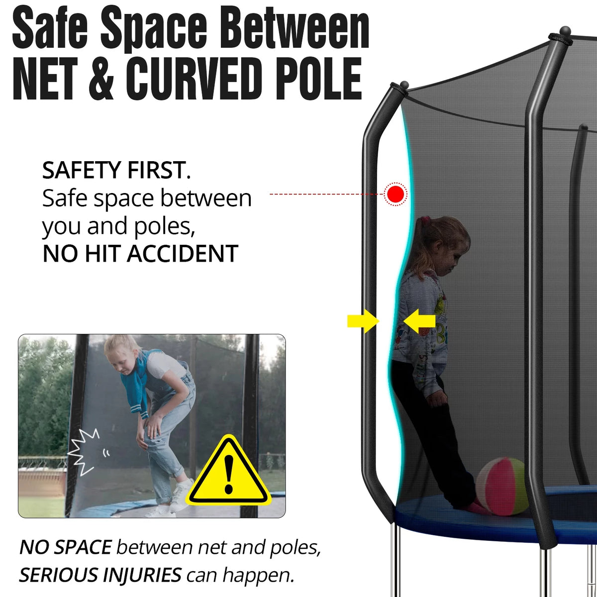 10FT Trampoline with Enclosure Net and Ladder W97520