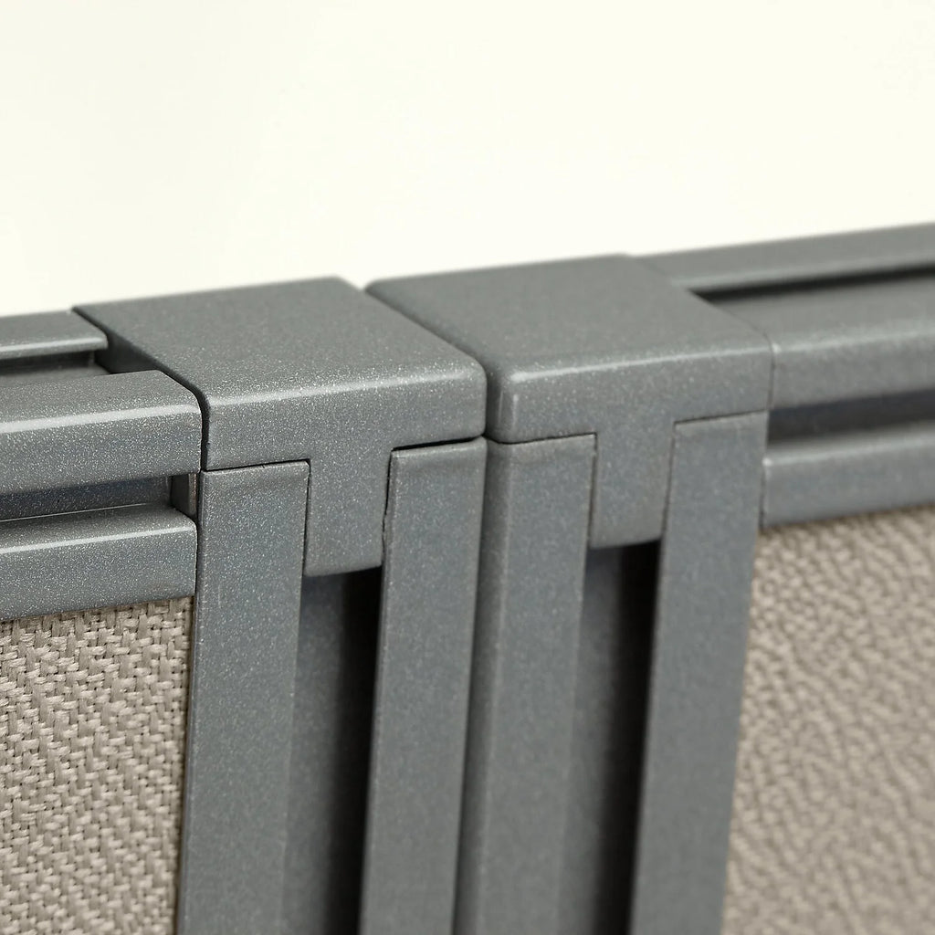 L Shaped Cubicle Desk with Panels I723