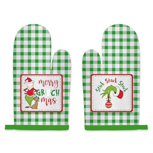 Christmas Oven Mitts Pot Holder 2Pcs H535